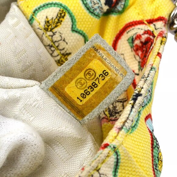 Chanel Yellow Canvas Valentine Chain Handbag - Picture 11 of 11